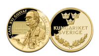   Carl XVI Gustaf 75år guldmedalj_18mm